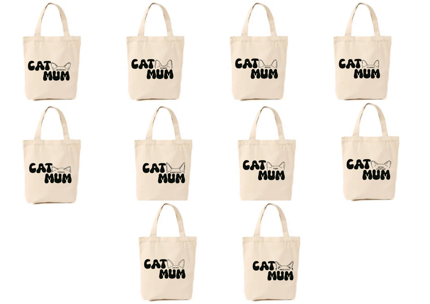 Cat Mum Tote Bag